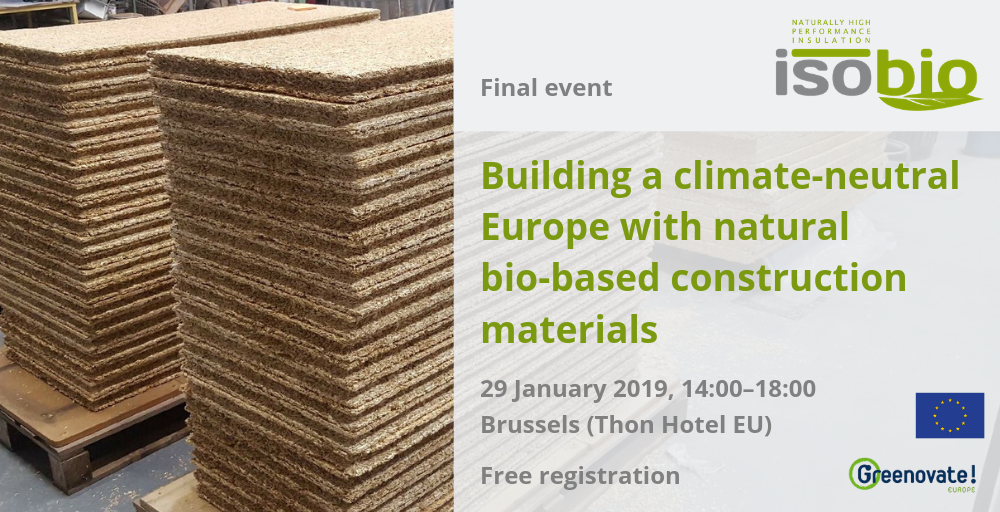 Building a climate-neutral Europe with natural bio-based construction materials